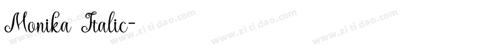 Monika Italic字体转换